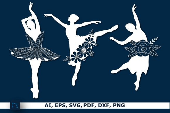 Floral Ballerina SVG Bundle