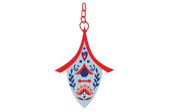 Floral Folk Art Bird House