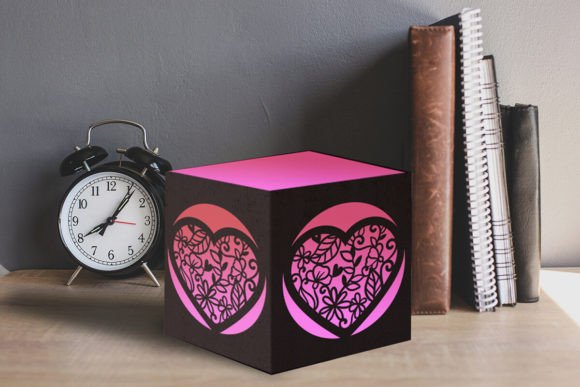 Floral Heart Tealight Box