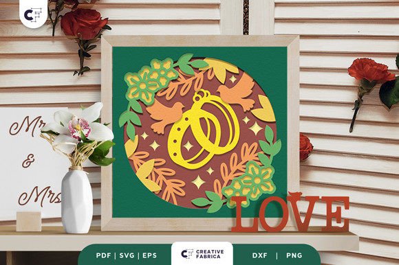 Intertwined Rings 3D Paper Cutting SVG