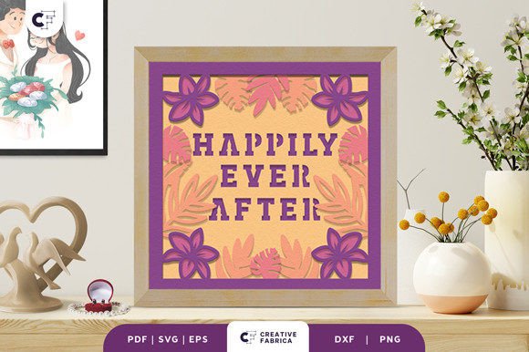 Lived Happily Ever After 3D Shadow Box