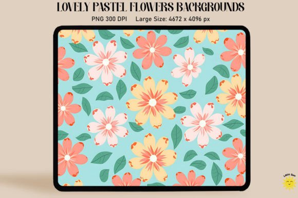 Lovely Pastel Flowers Backgrounds