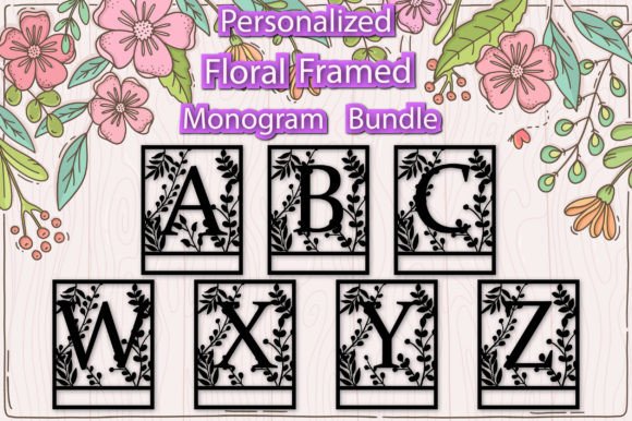 Personalized Floral Monogram Bundle